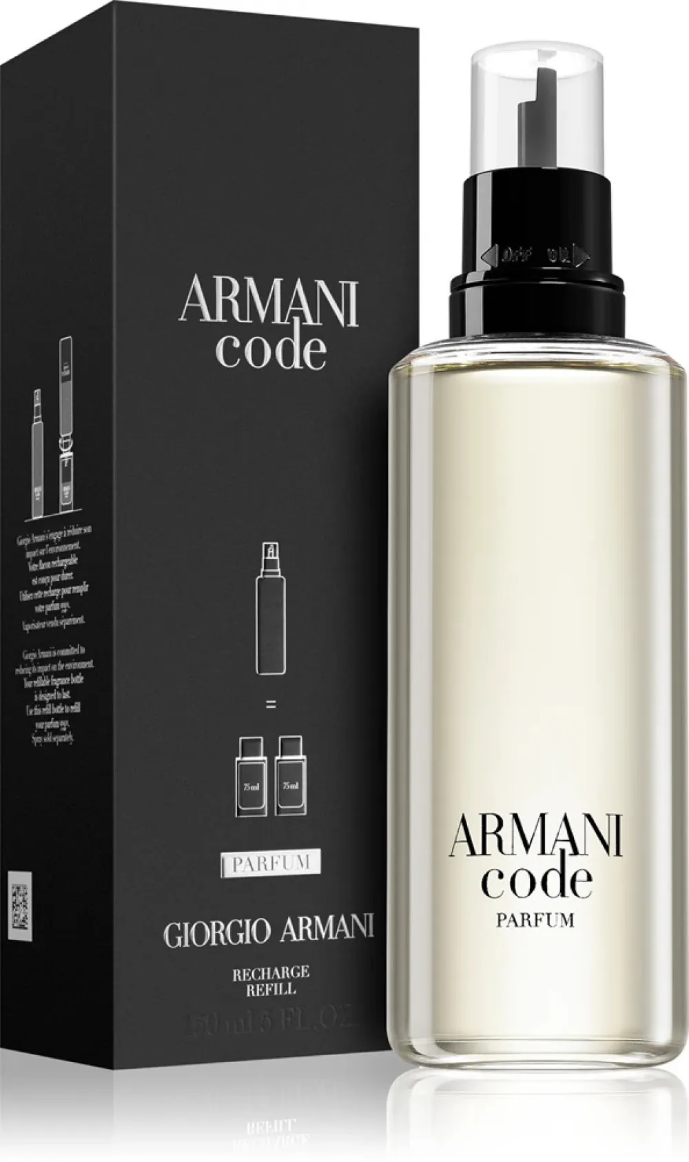 Code Parfum Eau de Parfum für Herren 75 ml nachfüllbarer Flakon