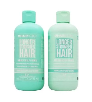 Hairburst Longer Stronger Hair Oily Scalp & Roots Set für fettiges Haar Shampoo 350 ml + Conditioner