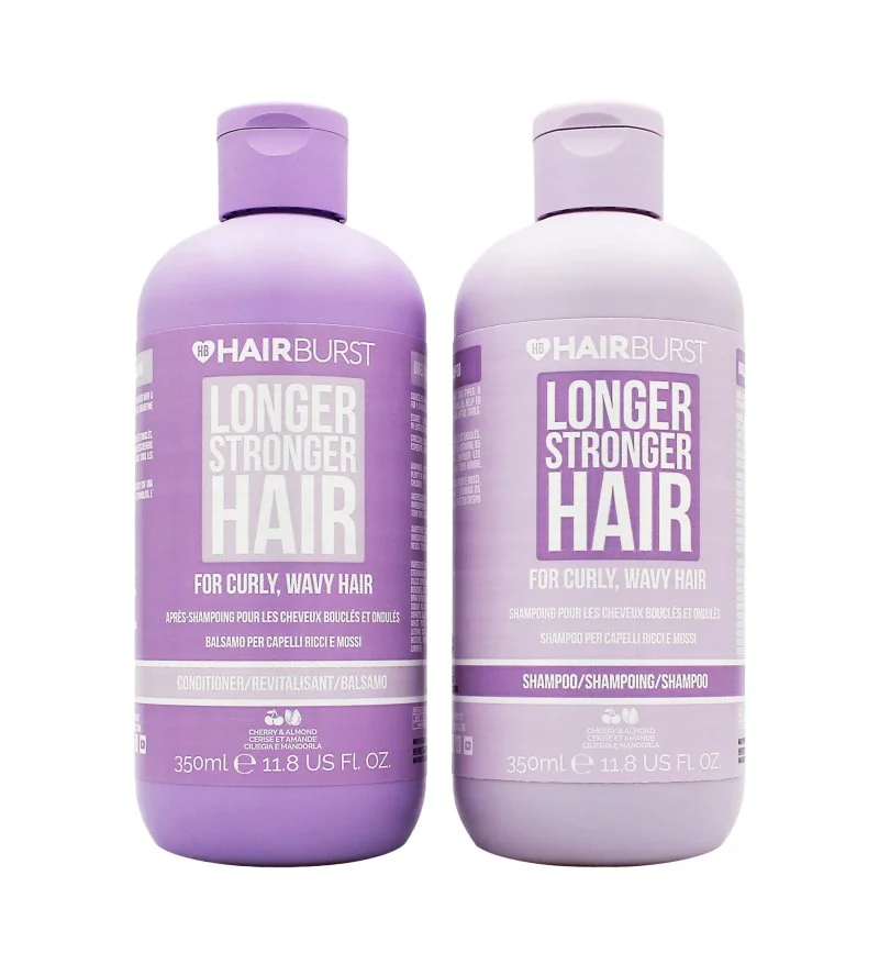 Longer Stronger Hair Curly Set für lockiges Haar, Shampoo 350 ml + Conditioner