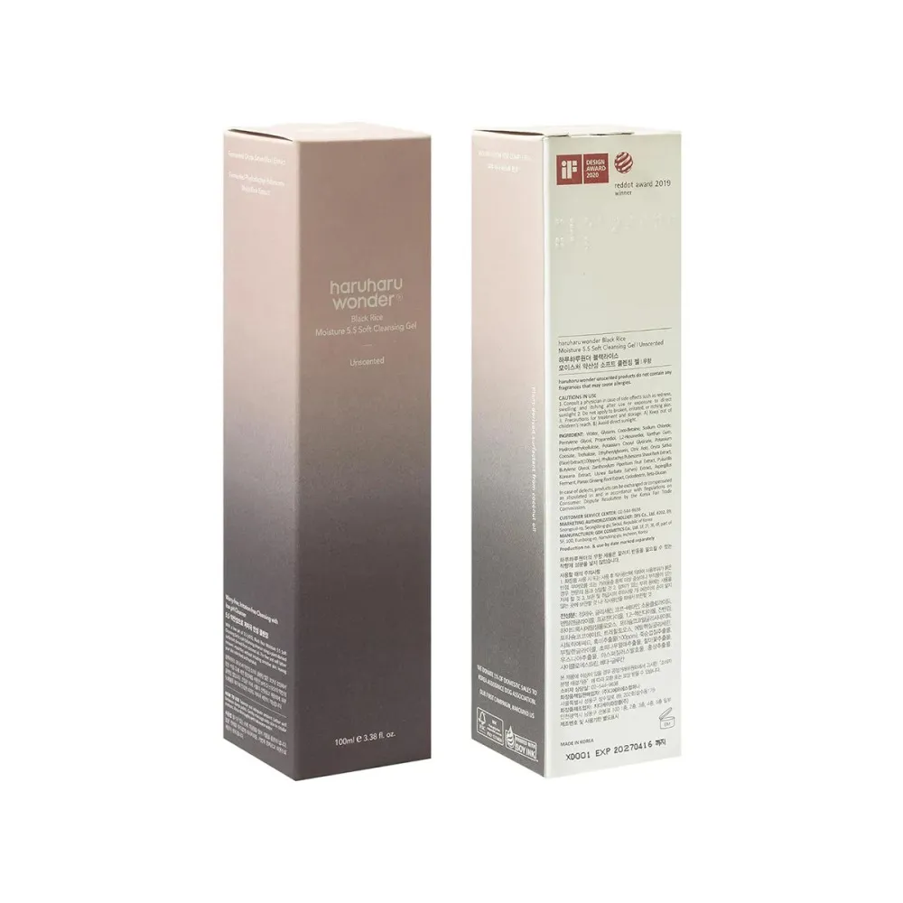 Wonder Black Rice Moisture 5.5 Soft Cleansing Gel sanftes Gesichtsreinigungsgel mit pH 5,5 100 ml