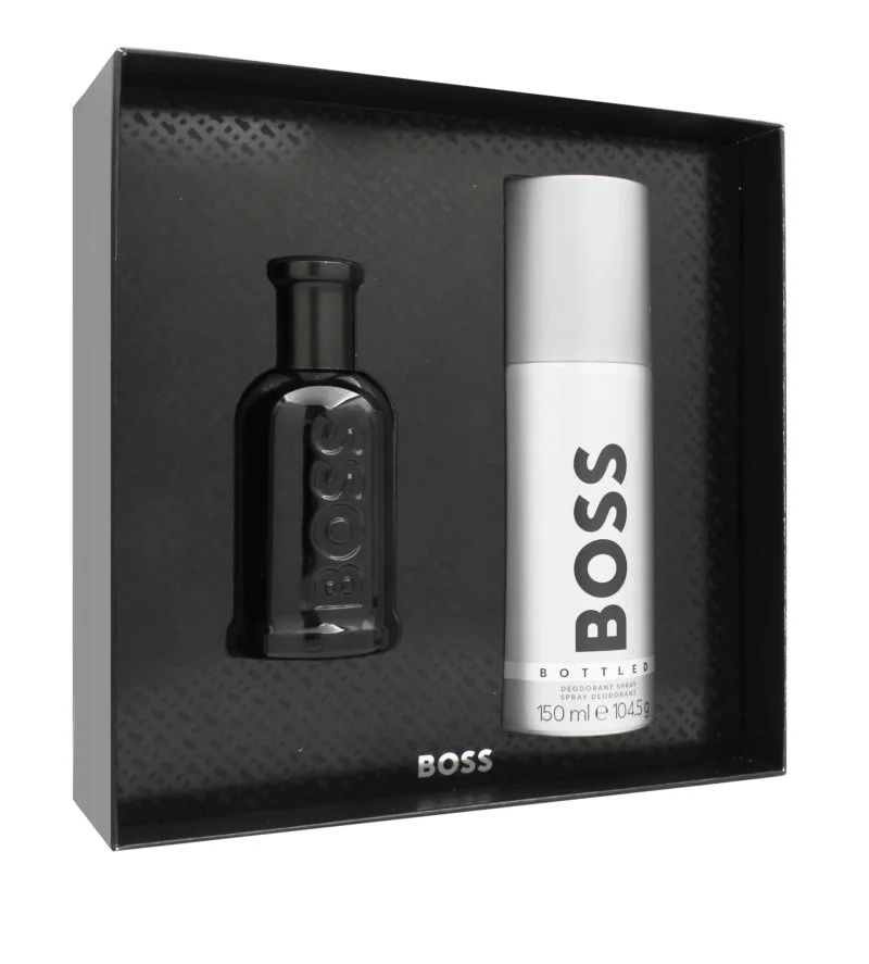 Boss Bottled Parfum Geschenkset 50 ml + Deospray Parfum für Männer