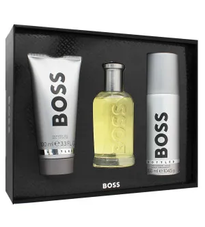 Hugo Boss Boss Bottled Geschenkset für Männer Eau de Toilette 100 ml + Duschgel 100 ml + Deospray 150 ml