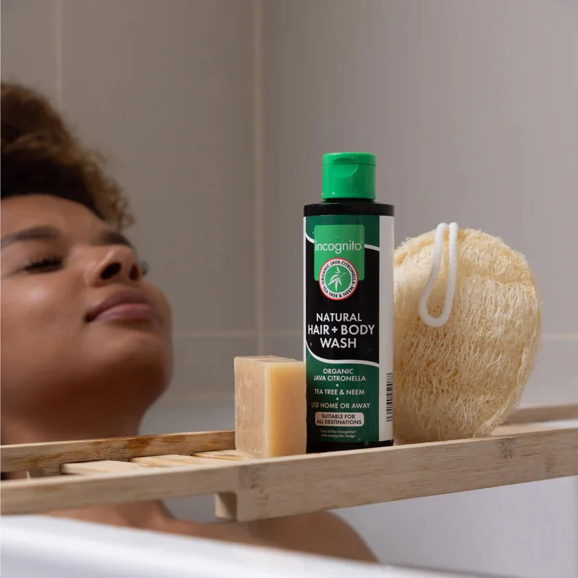 Incognito Schützendes Haar- und Körpershampoo mit Java-Zitronella (200 ml) 100 ml – unangenehm für lästige Insekten und Läuse