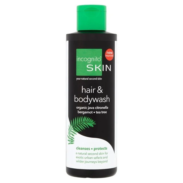 Incognito Schützendes Haar- und Körpershampoo mit Java-Zitronella (200 ml) 100 ml – unangenehm für lästige Insekten und Läuse
