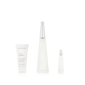Issey Miyake L'Eau d'Issey Eau de Toilette für Damen 100 ml + EDT Mini 10 ml + Bodylotion