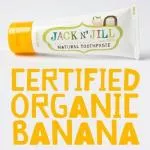 Jack n Jill Kinderzahnpasta - Banane BIO (50 g) - fluoridfrei, mit Bio-Calendula-Extrakt