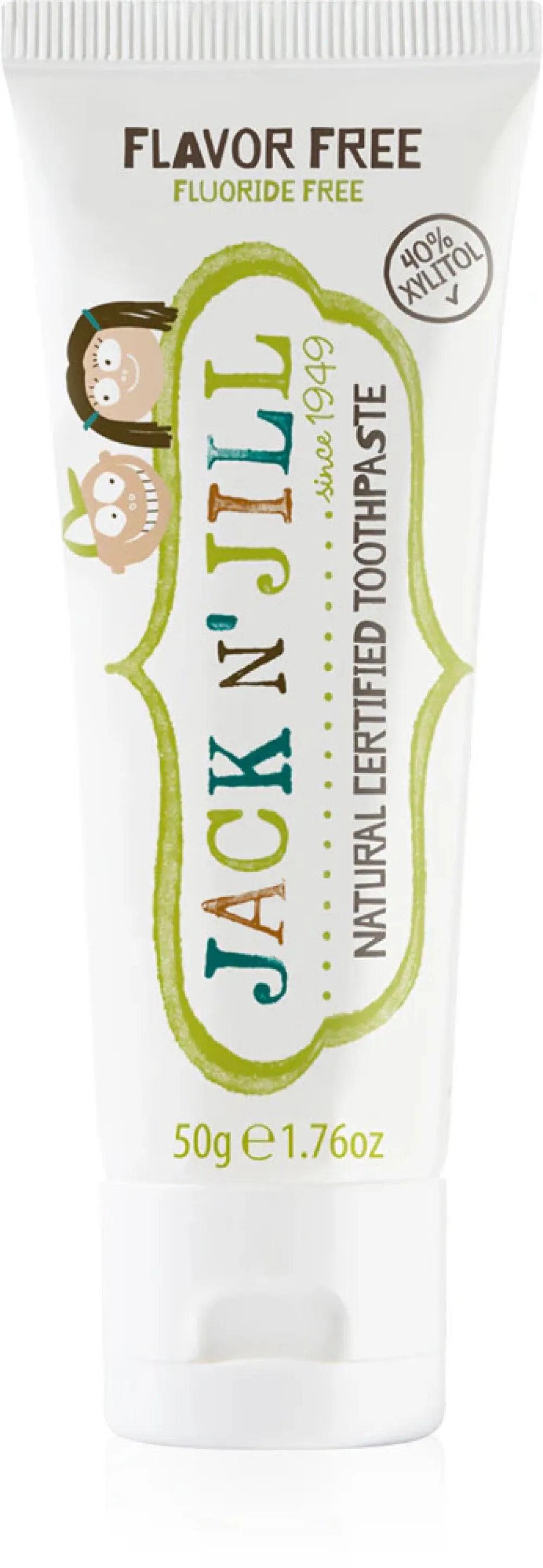 Jack n Jill Zahnpasta - geschmacklos (50 g) - fluoridfrei