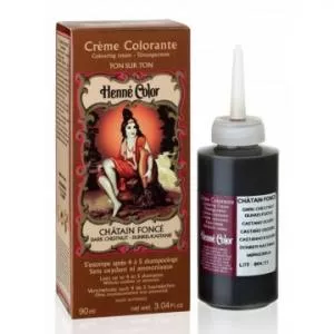 Henné Color Feines Sahne-Dressing 90ml Kastanie dunkel