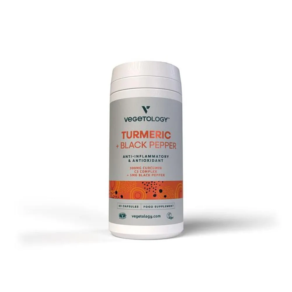 Vegetology Curcumin und Piperin, 60 Kapseln