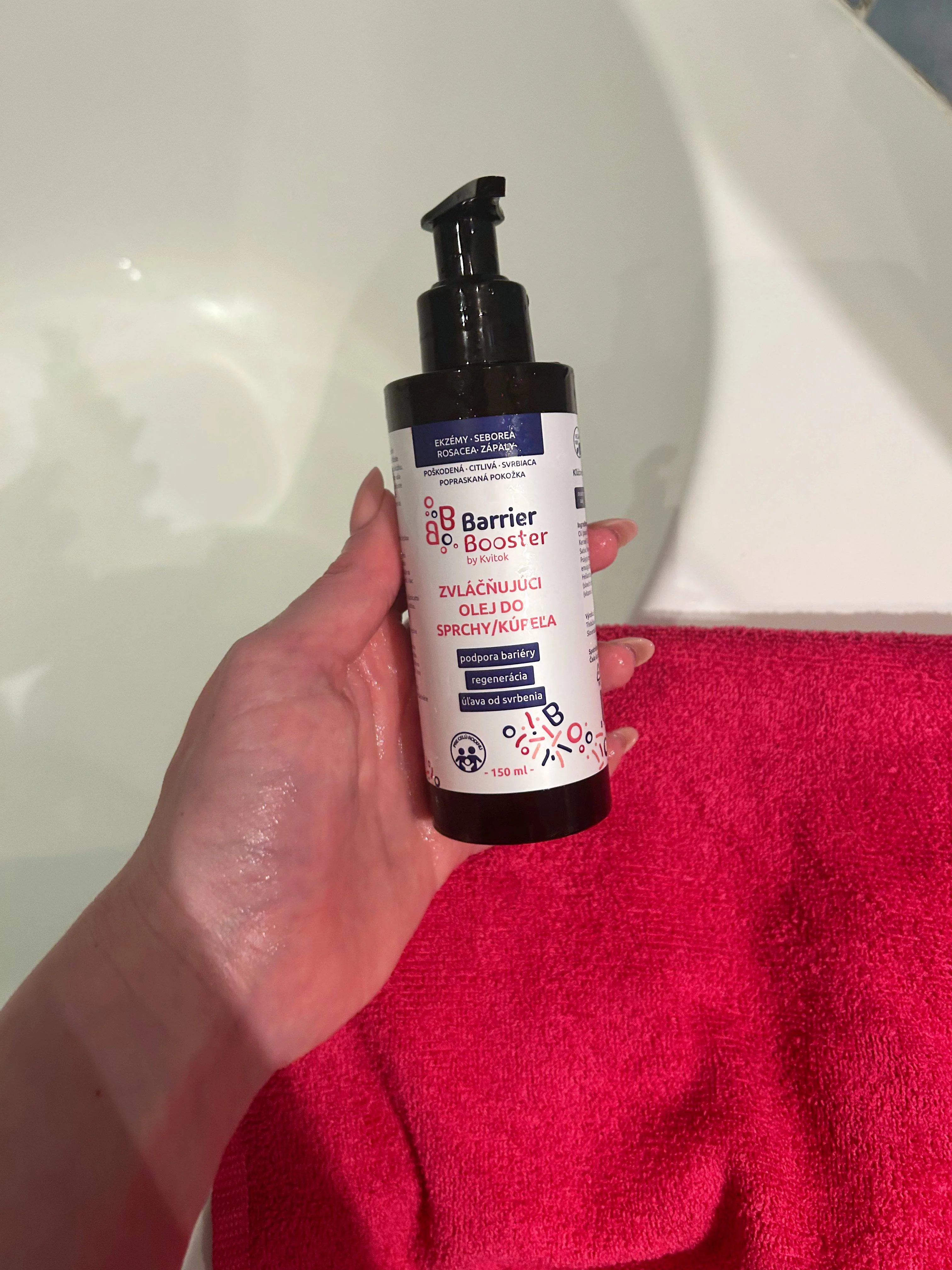 Kvitok Barrier Booster Rückfettendes Dusch- und Badeöl (150 ml) – für seidig zarte Haut