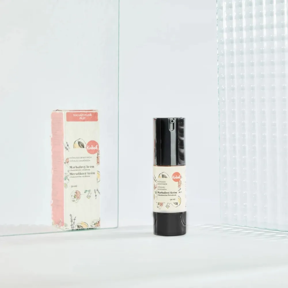 Kvitok Aprikosen-Tagescreme für empfindliche Haut (30 ml) - lindert Reizungen und Rötungen