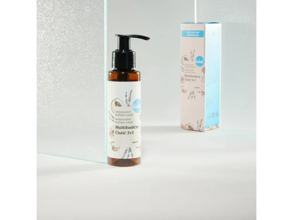 Kvitok Zweistufige multifunktionale 3-in-1-Reinigung (100 ml) - entfernt Make-up, reinigt und tonisiert