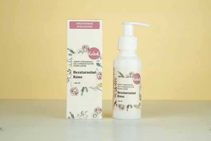 Kvitok Sanftes Duschgel mit prebiotischem Komplex Carefree Morning (100 ml) - mit zartem Blumenduft