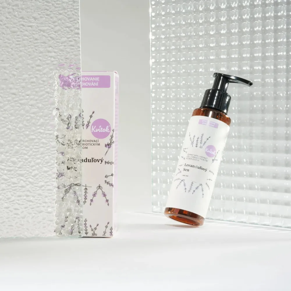 Kvitok Sanftes Duschgel mit prebiotischem Komplex Lavender Dream (100 ml) - mit zartem Kräuterduft