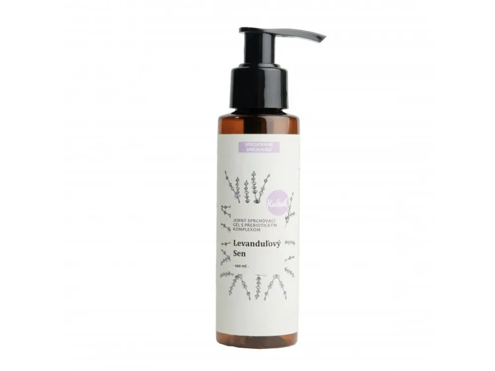 Kvitok Sanftes Duschgel mit prebiotischem Komplex Lavender Dream (100 ml) - mit zartem Kräuterduft
