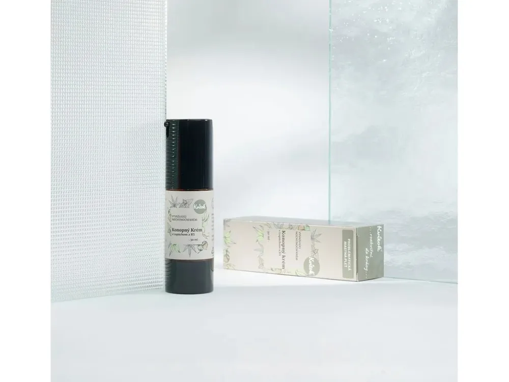 Kvitok Hanf-Nachtcreme für fettige Haut (30 ml) - beseitigt Akne