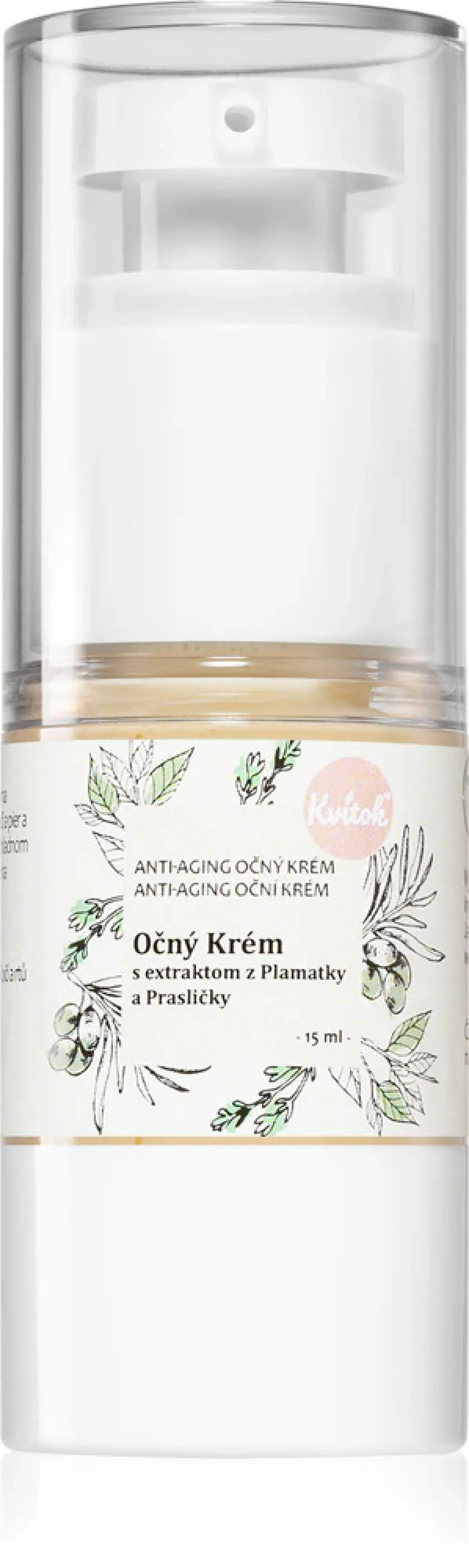 Kvitok Augencreme - täglich (15 ml) - mit Extrakten aus Bockshornklee und Schachtelhalm