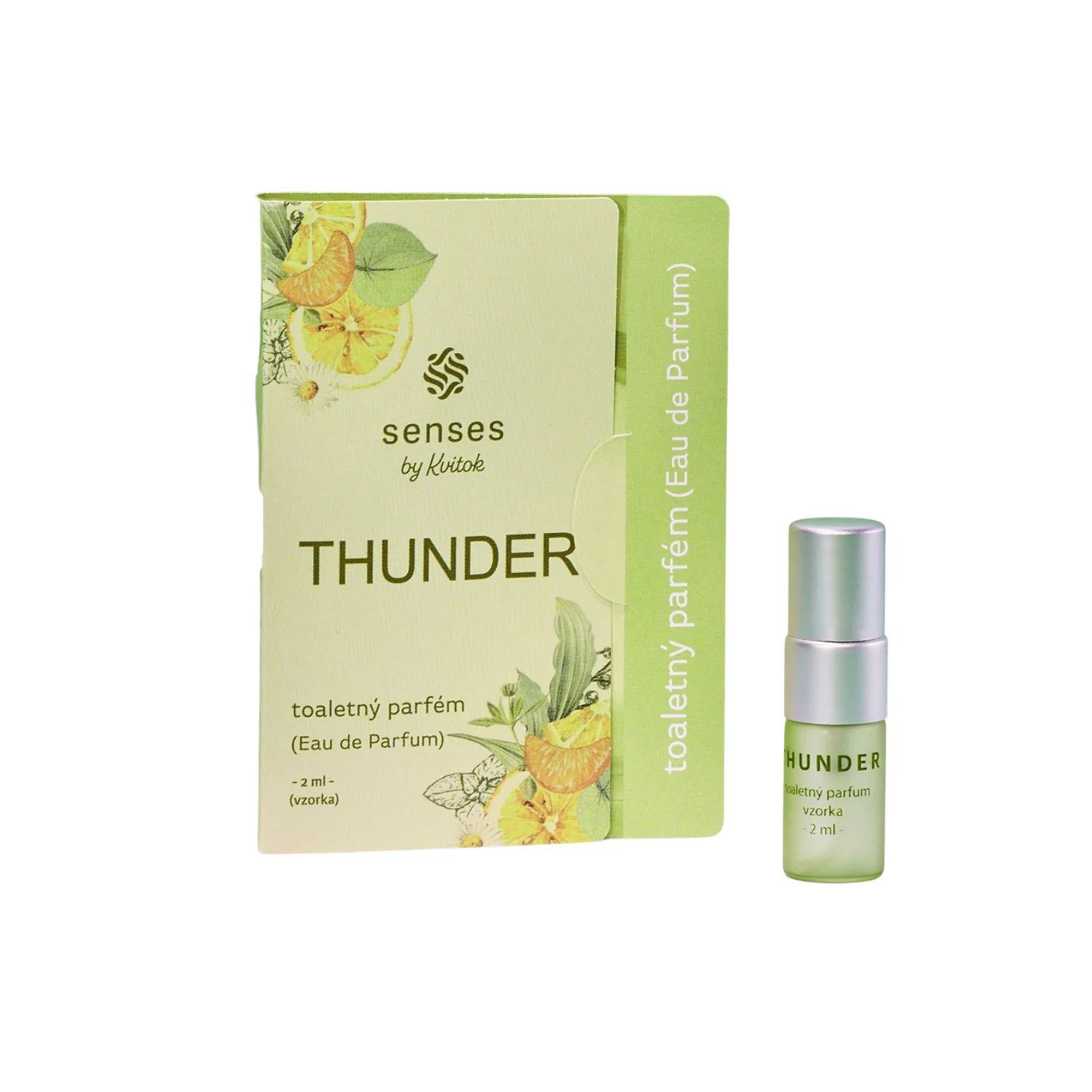 Kvitok Senses Eau de Toilette Thunder – Probe (2 ml) – frisch-würziger Duft