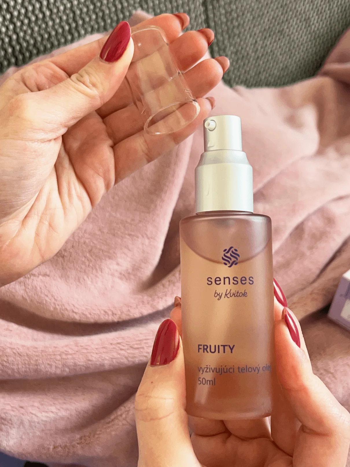 Kvitok Senses Nährendes Körperöl Fruity (50 ml) – mit Duft nach Himbeeren, Johannisbeeren und Vanille