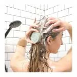 Lamazuna Festes Shampoo für fettiges Haar mit grüner Tonerde und Spirulina (70 g)