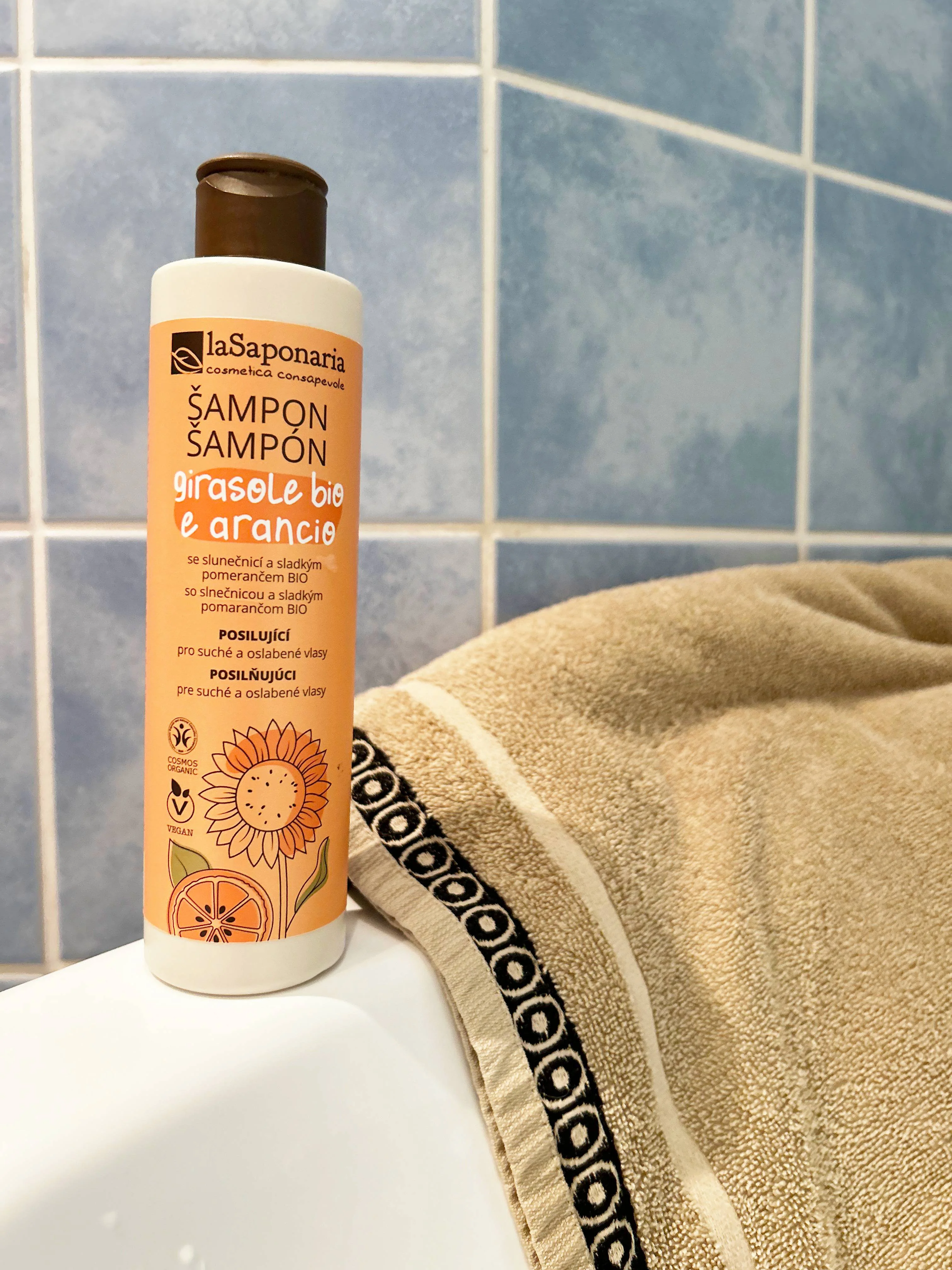 laSaponaria Shampoo mit Sonnenblume und Süßorange BIO 30 ml