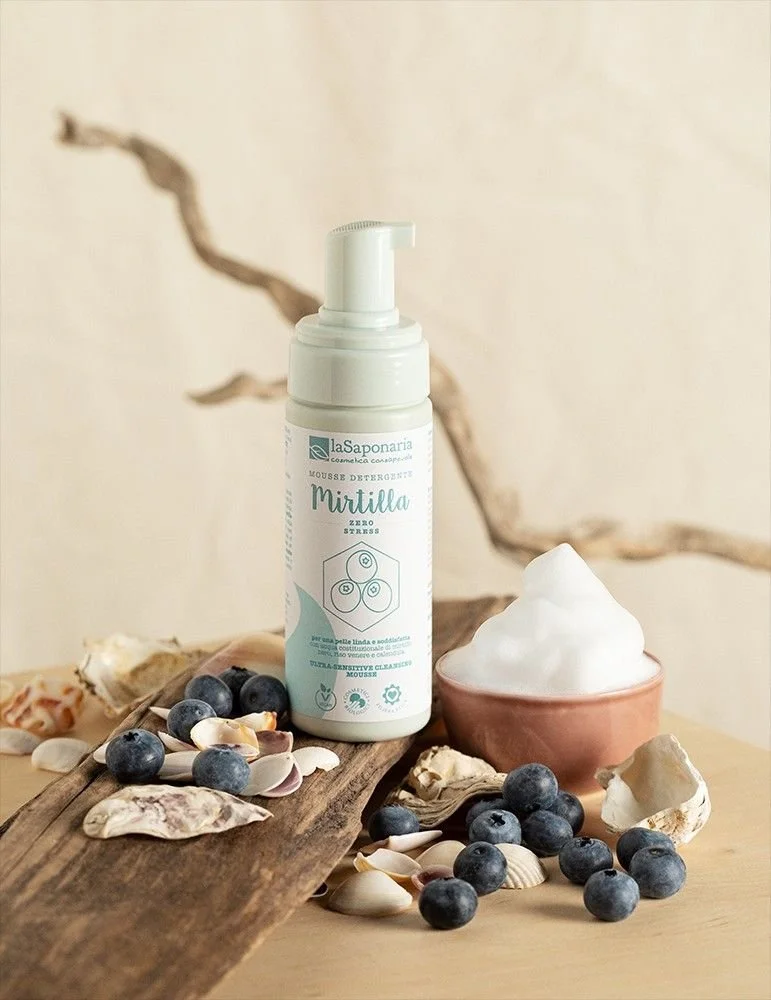 laSaponaria Extra sanfter Reinigungsschaum für empfindliche Haut BIO 50 ml