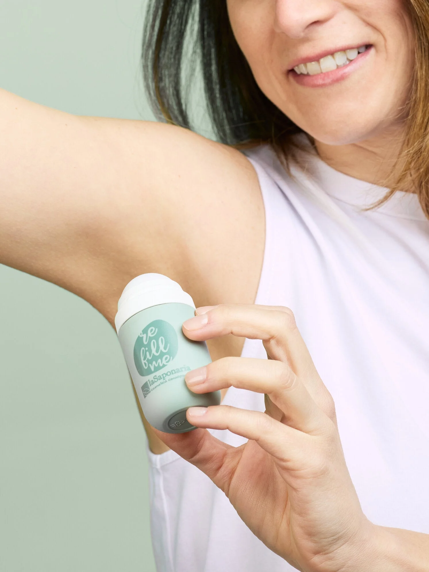 laSaponaria Nachfüllung für das Roll-on-Deodorant Grace - BIO, duftfrei (40 ml) - für empfindliche Haut