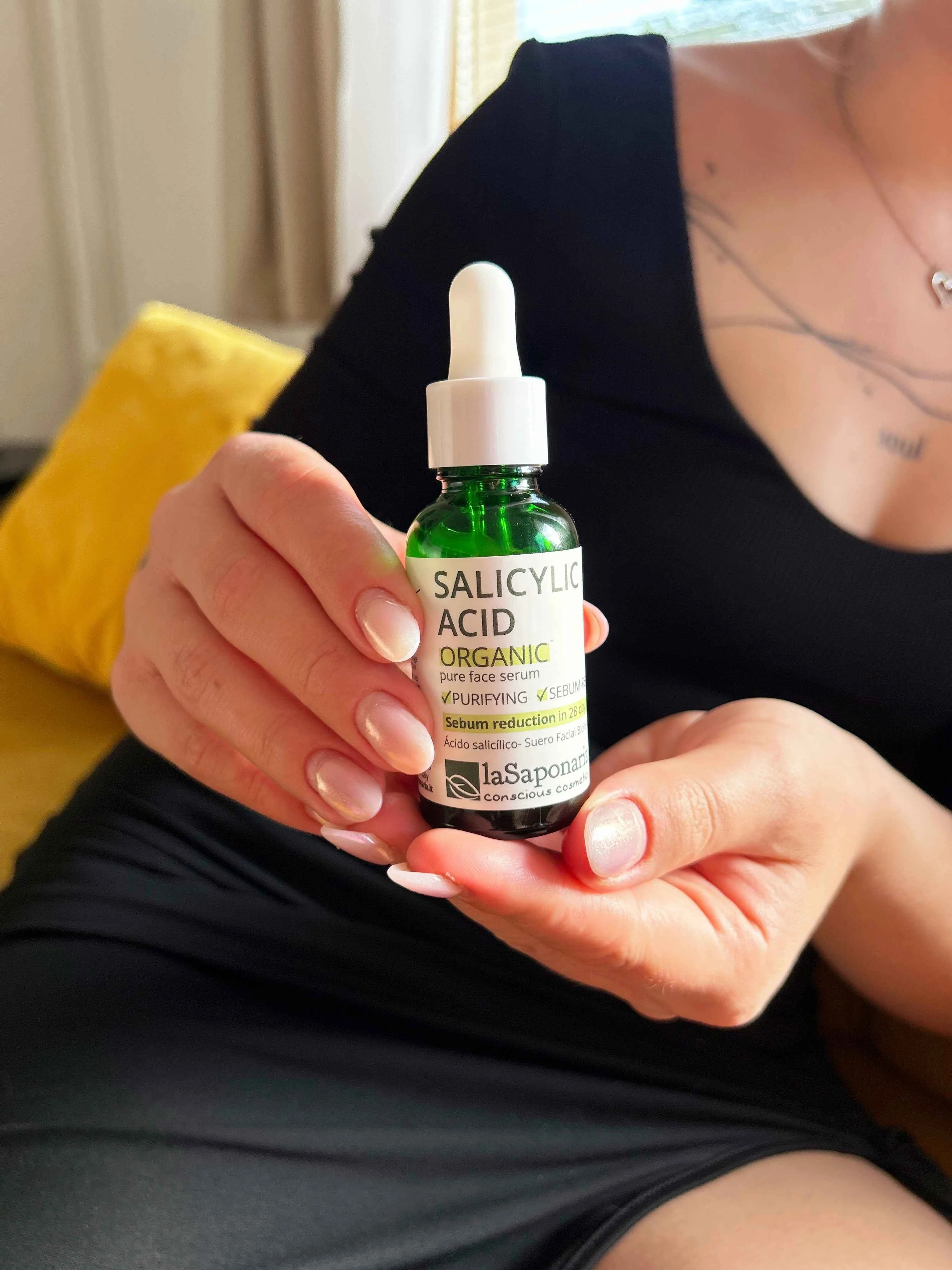 laSaponaria Gesichtsserum - Bio-Salicylsäure (30 ml) - für zu Akne neigende Haut