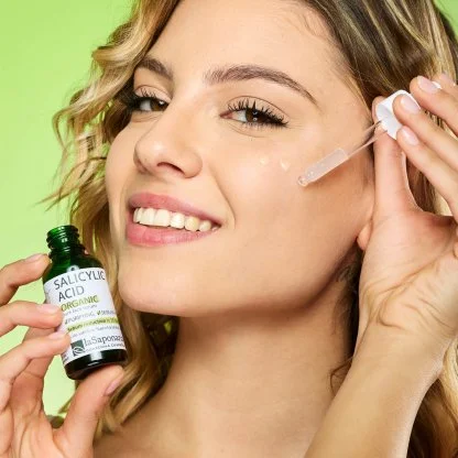 laSaponaria Gesichtsserum - Bio-Salicylsäure (30 ml) - für zu Akne neigende Haut