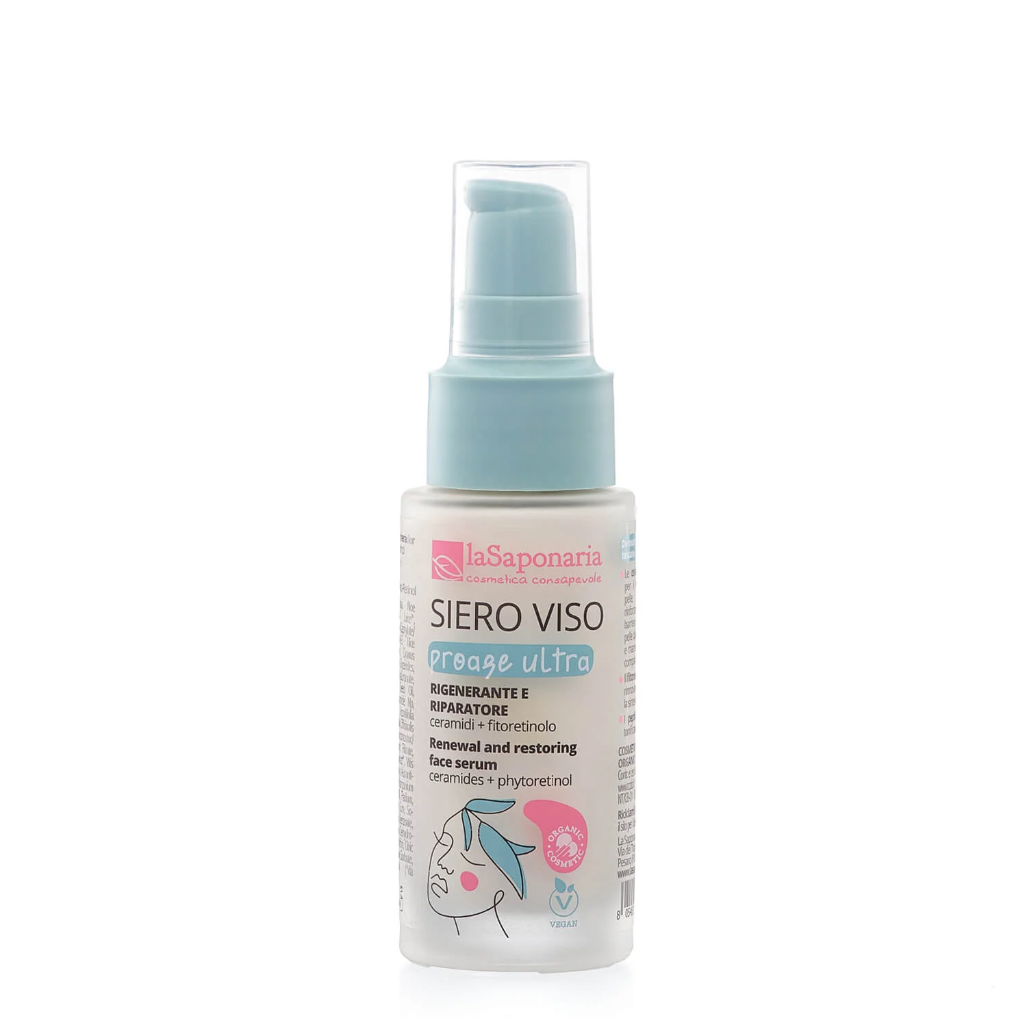 laSaponaria Gesichtsserum Proage Ultra für reife Haut BIO (30 ml) - mit Ceramiden und Phytoretinol