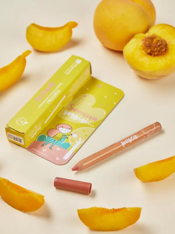 laSaponaria Getönter Lippenbalsam in Stiftform Maticao - Pfirsich (2,5 g)