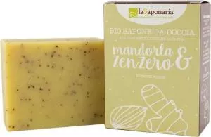 laSaponaria Feste Olivenseife BIO - Mandel und Ingwer (100 g)