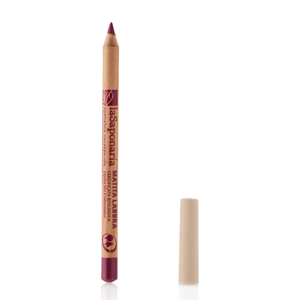 laSaponaria BIO Lippenkonturenstift mit Jojoba (1,1 g) Rosy Nude – 3 Farbtöne