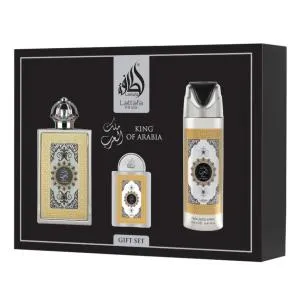 Lattafa Pride King Of Arabia EDP 100 ml + EDP 20 ml + DEO Spray 200 ml UNISEX