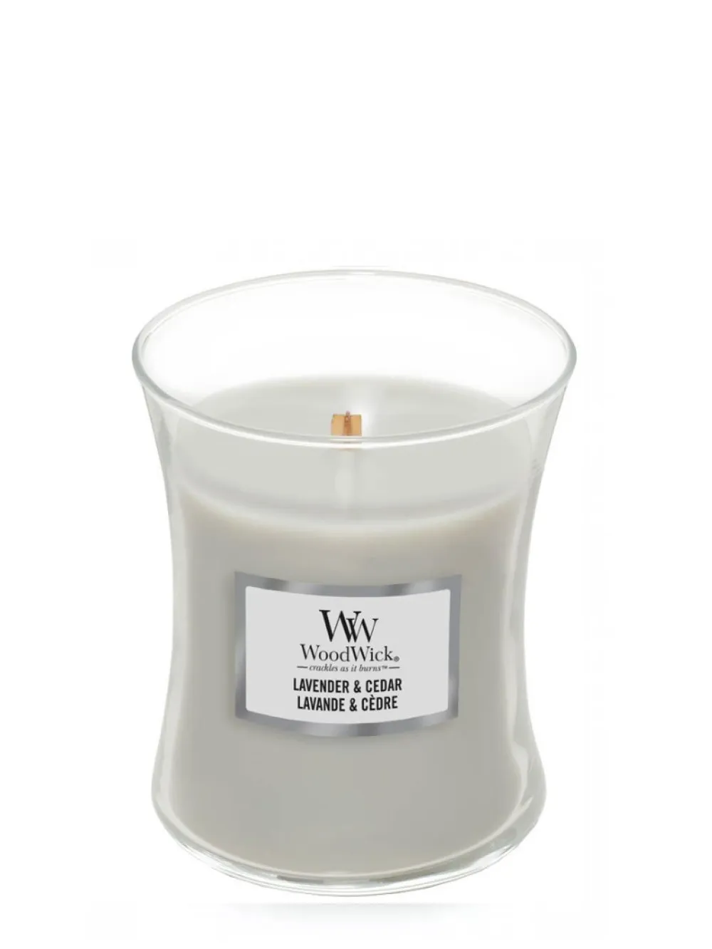 Lavender & Cedar Duftkerze mit Holzdocht 275 g