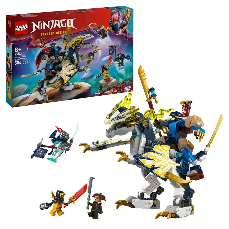 NINJAGO® 71843 Rogue und der robotische Drachenreiter