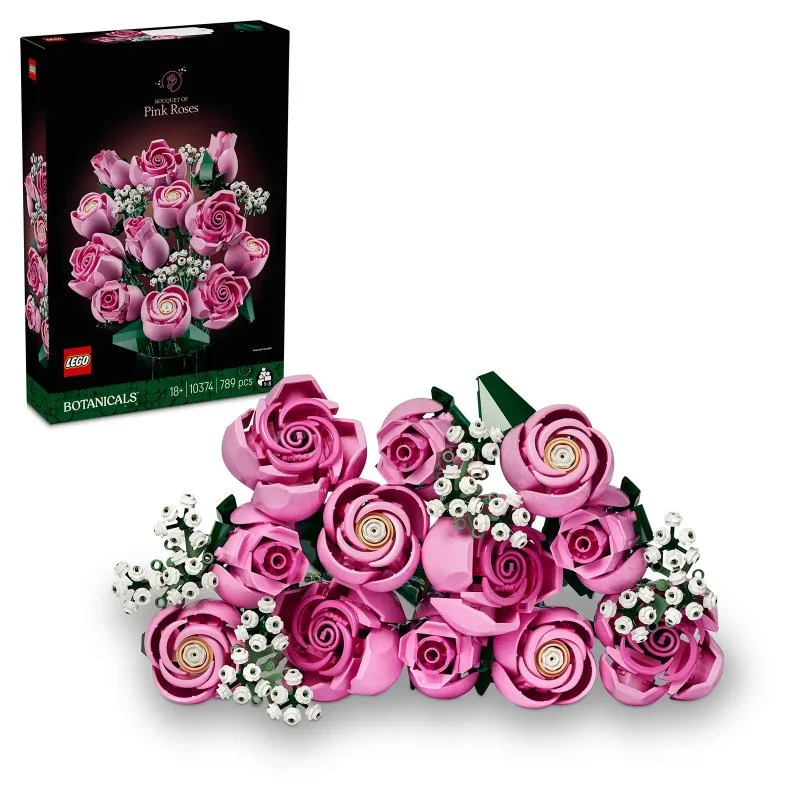 10374 Strauß rosafarbener Rosen