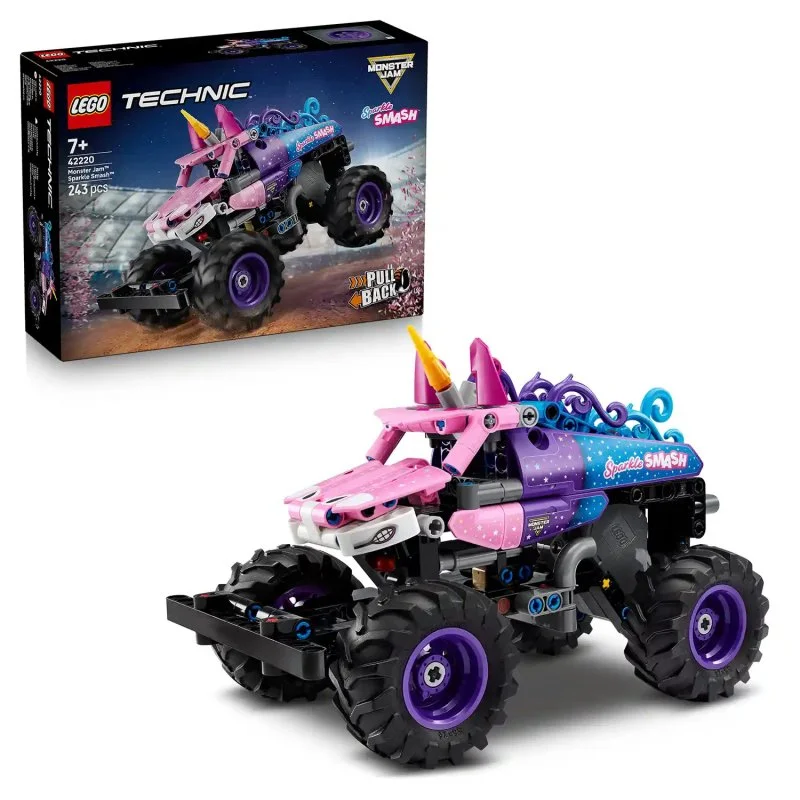 Technic 42220 Monster Jam™ Sparkle Smash™ mit Rückziehmotor
