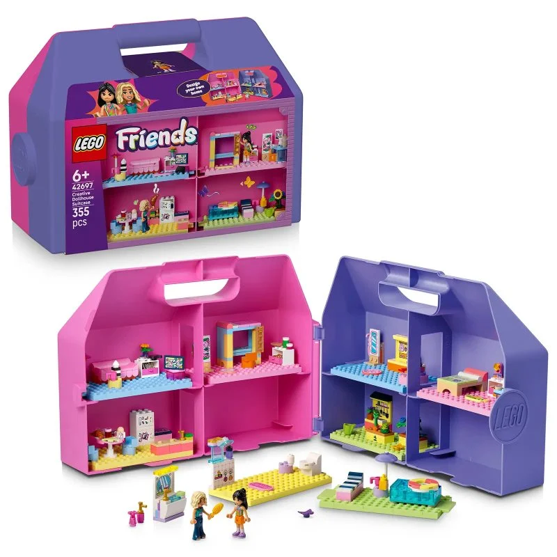 Friends 42697 Kreativkoffer und Puppenhaus