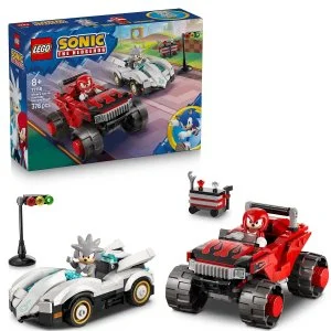 LEGO® Sonic the Hedgehog™ 77118 Silver und sein Auto vs. Knuckles und sein Monstertruck