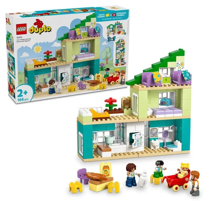 DUPLO® 10470 Modernes Familienhaus 3-in-1 mit Figuren