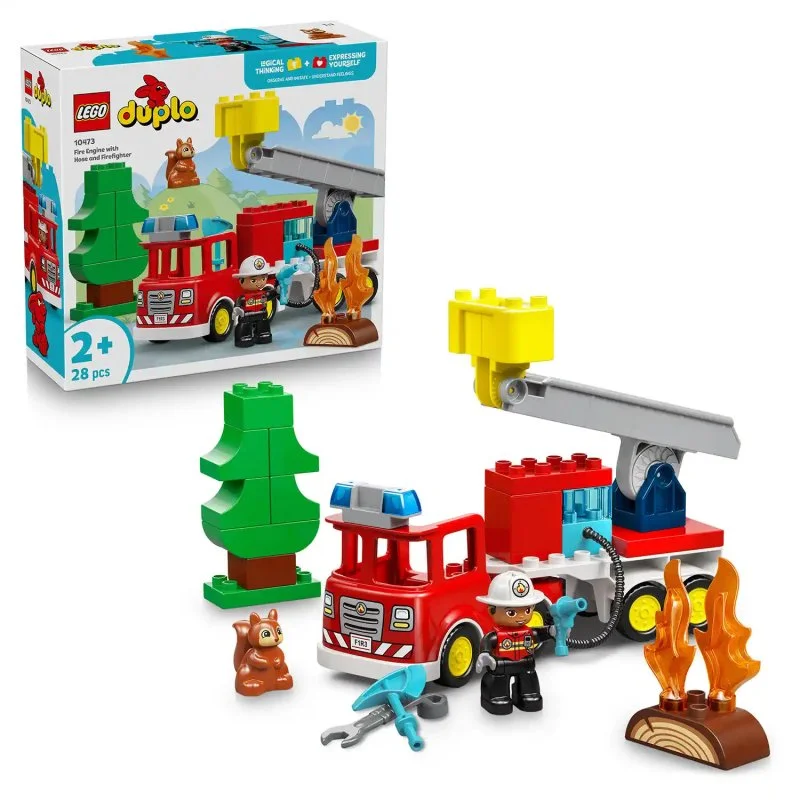 DUPLO® 10473 Feuerwehrauto mit Schlauch und Feuerwehrmann