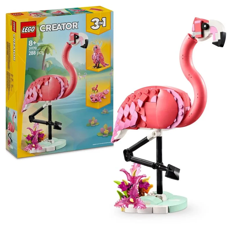 Creator 3-in-1 31170 Wilde Tiere: Rosa Flamingo