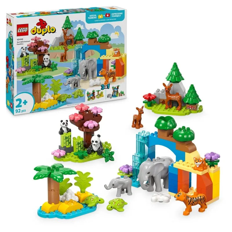 DUPLO® 10446 Familien wilder Tiere 3-in-1