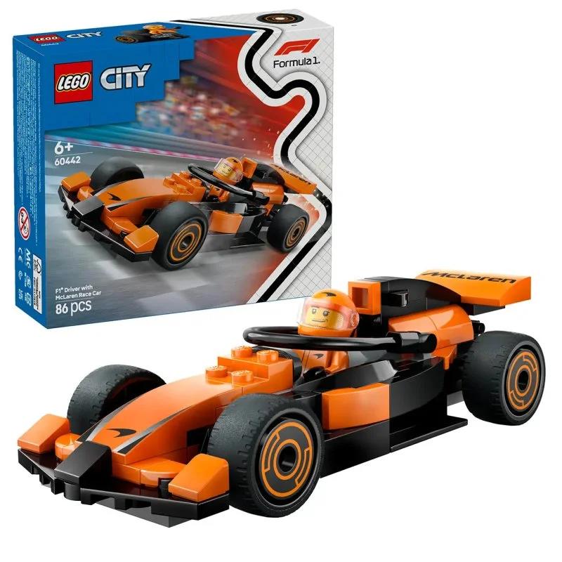 City 60442 F1®-Rennfahrer mit McLaren-Rennwagen