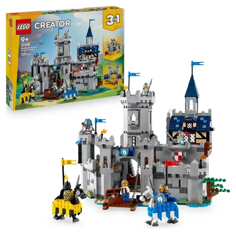 Creator 3-in-1 31168 Mittelalterliche Burg und Ritter auf Pferden