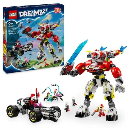 DREAMZzz™ 71497 Coopers Tiger-Roboter und Zers Hot Rod