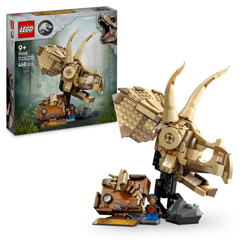Jurassic World 76969 Dinosaurier-Fossilien: Triceratops-Schädel
