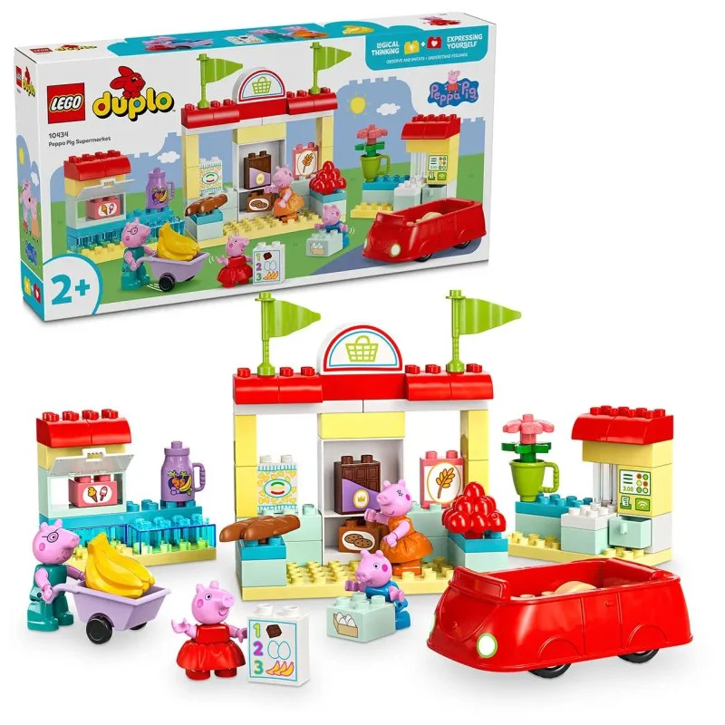 DUPLO® Prasátko Peppa 10434 Prasátko Peppa und der Supermarkt