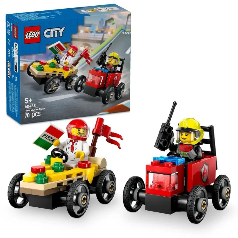 City 60458 Rennpaket: Pizzalieferung vs. Feuerwehrfahrzeug